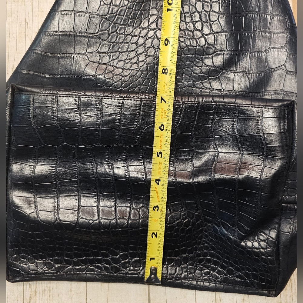 [Betty Barclay] Black Leather ♡♡ Over The Shoulder Purse - Picture 10 of 16